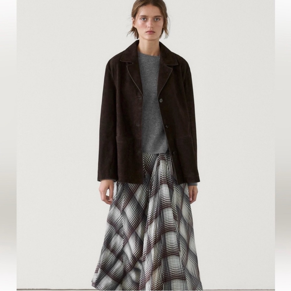 Massimo Dutti Suede Chocolate Jacket